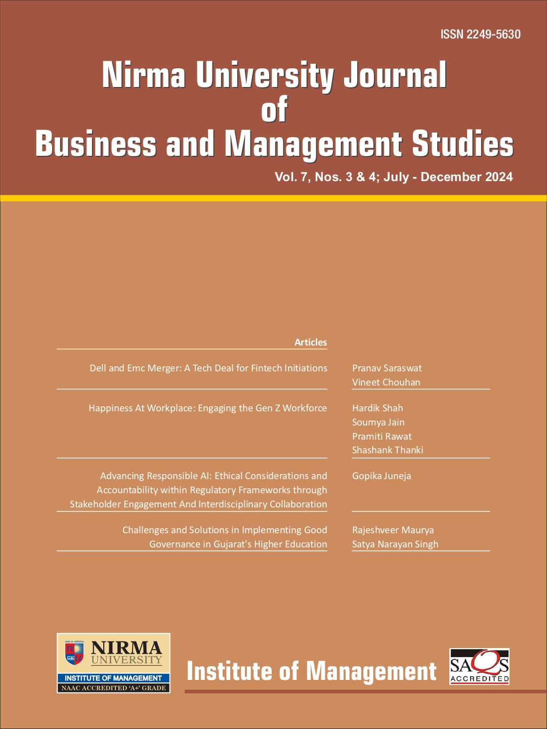 					View Vol. 7 No. 3 and 4 (2024): Volume 7, Issues 3 & 4; July-December 2024
				